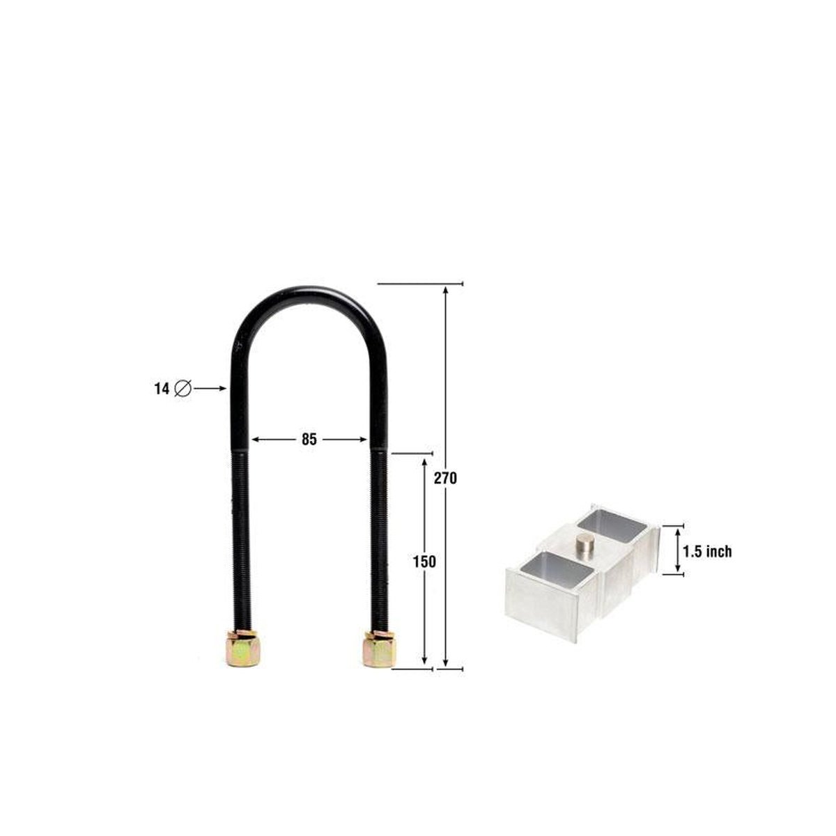 Nolathane Lowering Block Kit 1.5" 47964
