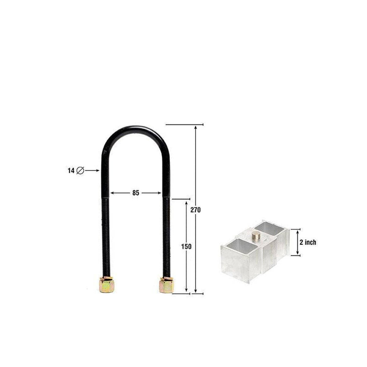 Nolathane Lowering Block Kit 2.0" 47965