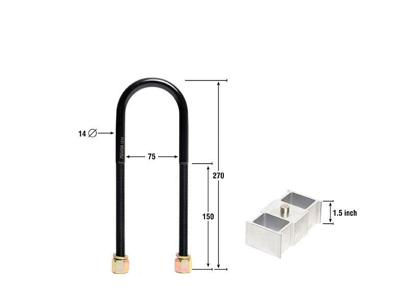 Nolathane Lowering Block Kit 1.5" 47980