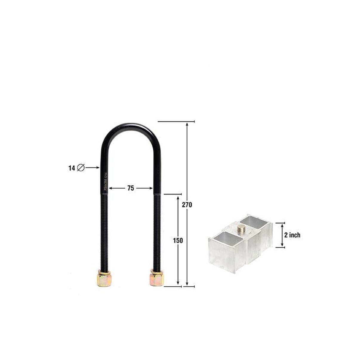Nolathane Lowering Block Kit 2.0" 47981