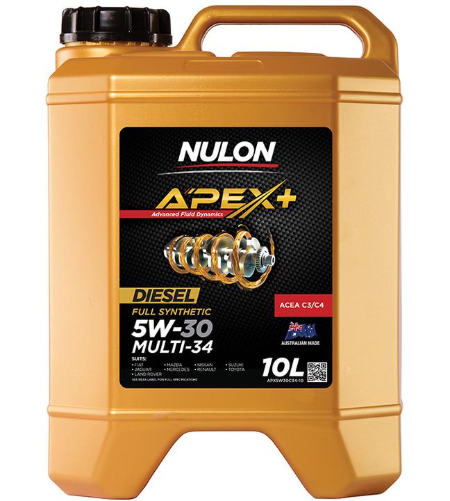 Nulon APEX+ 5W-30 Multi-34 Engine Oil 10L Full Synthetic APX5W30C34-10