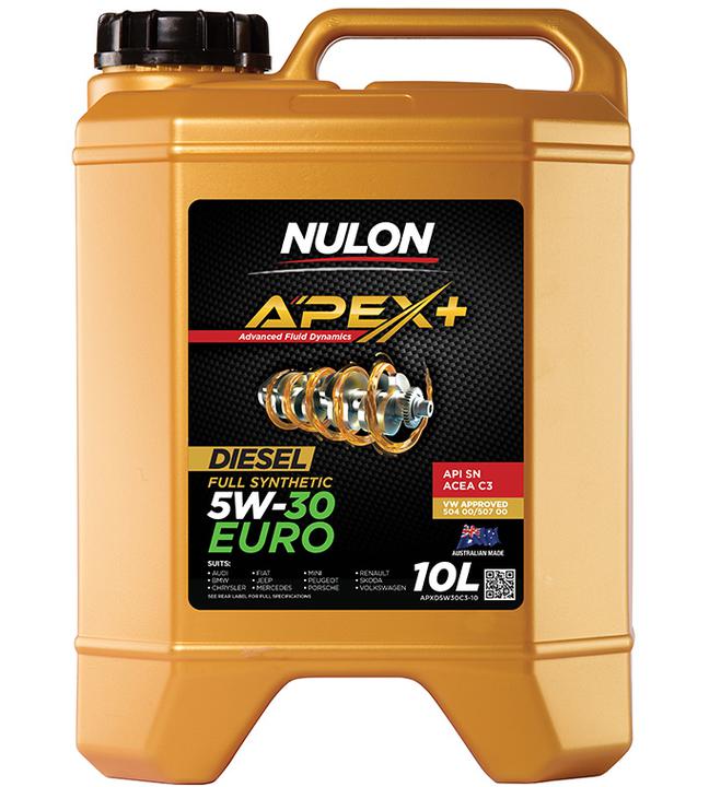 Nulon APEX+ 5W-30 Euro Diesel Engine Oil 10L Full Synthetic APXD5W30C3-10