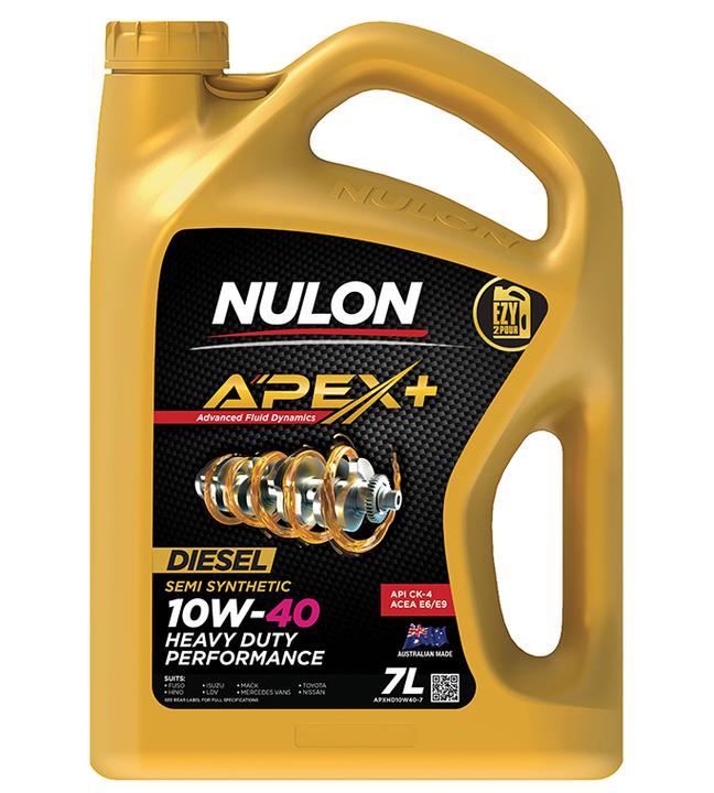 Nulon APEX+ 10W-40 Heavy Duty Diesel Engine Oil 7L Semi Synthetic APXHD10W40-7