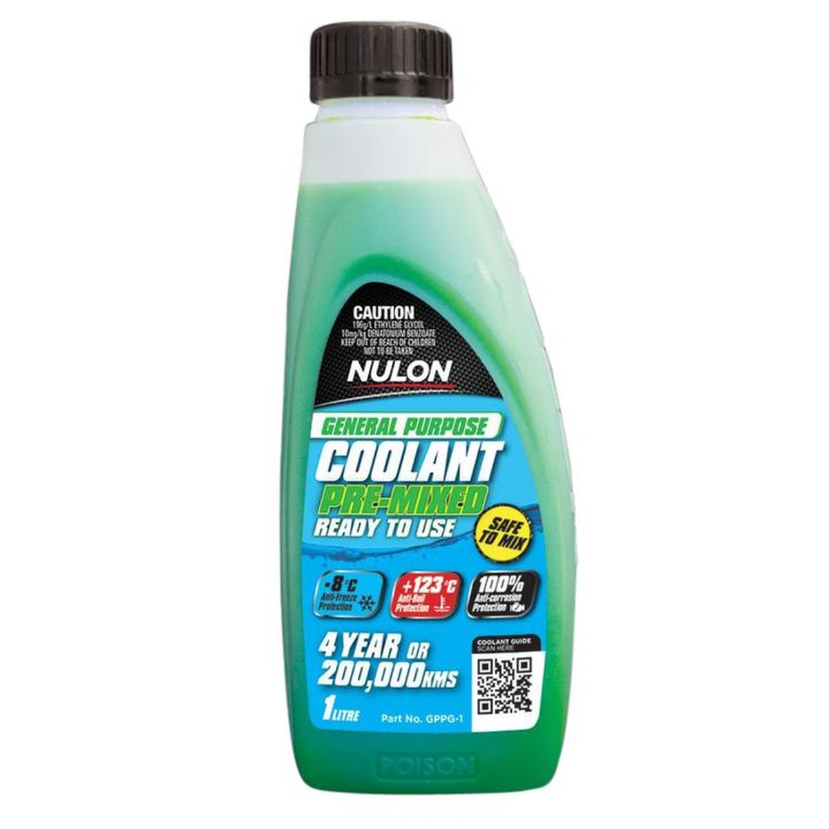 Nulon Green General Purpose Coolant Premix 1L GPPG-1