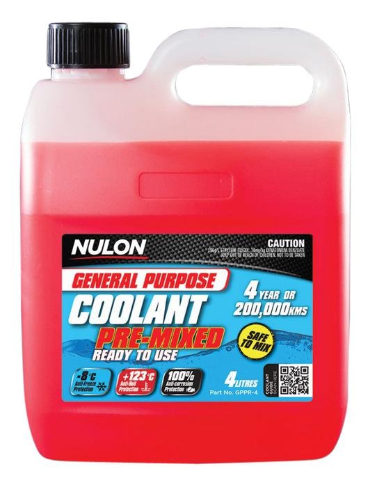 Nulon Red General Purpose Coolant Premix 4L GPPR-4