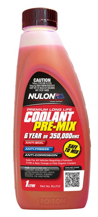 Nulon Red Premium Long Life Coolant Premix 1L RLLTU1