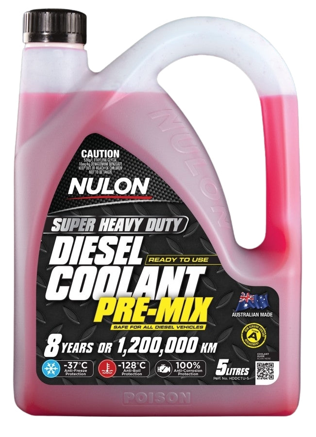 Nulon Heavy Duty Diesel Coolant Top-Up / Pre-Mix 5L HDDCTU-5