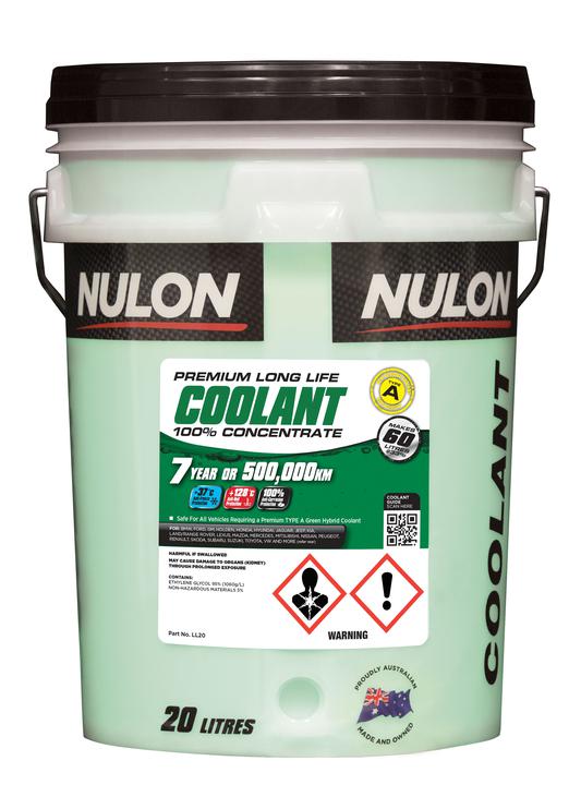 Nulon Green Premium Long Life Coolant 100% Concentrate 20L LL20