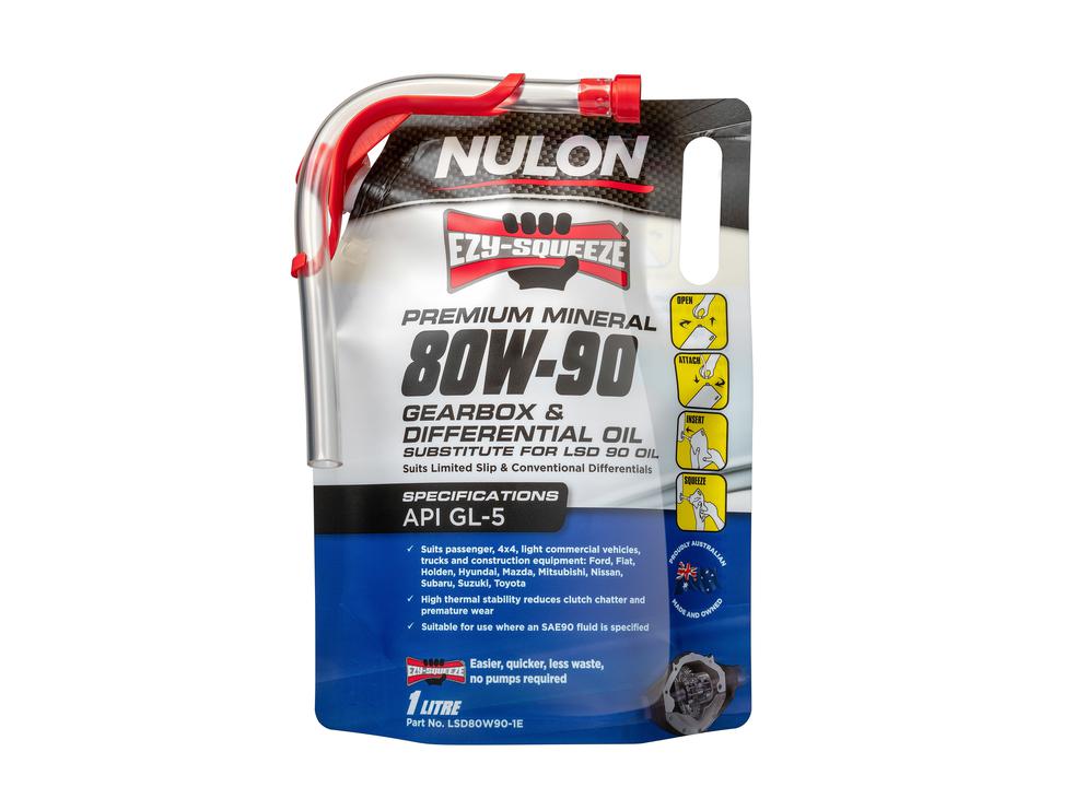 Nulon EZY-SQUEEZE 80W-90 Limited Slip Diff Oil 1L SS75W80-1E