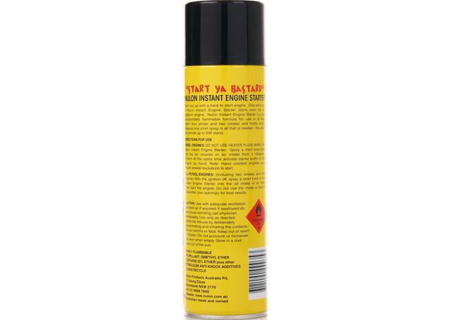 Nulon Start Ya Bastard Instant Engine Starter Aerosol Spray 350g SYB350