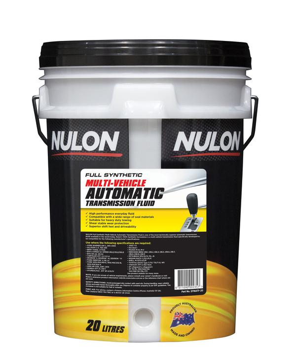 Nulon Multi Vehicle Auto Trans Fluid 20L Full Synthetic SYNATF-20