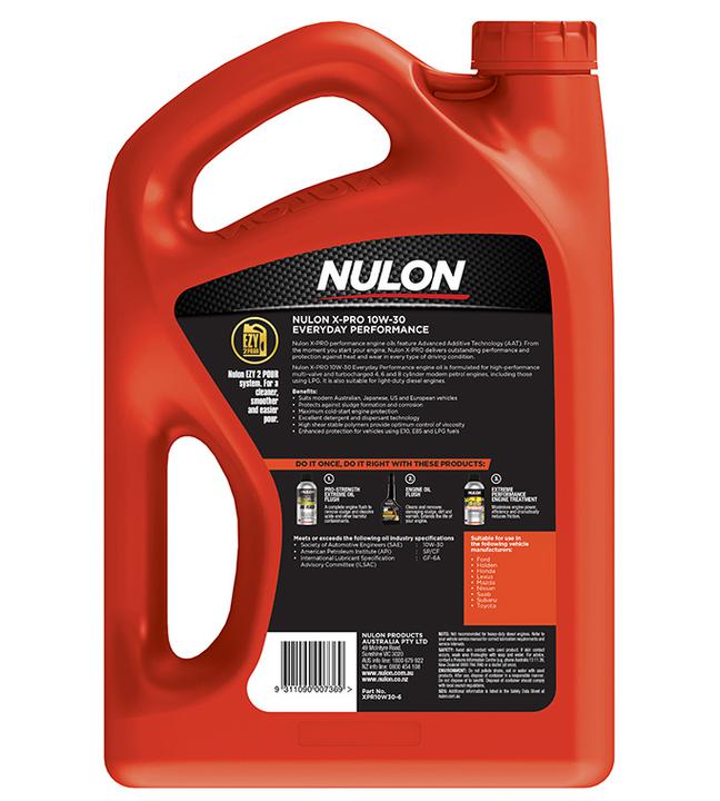 Nulon X-PRO 10W-30 Everyday Performance Engine Oil 6L Semi Synthetic XPR10W30-6