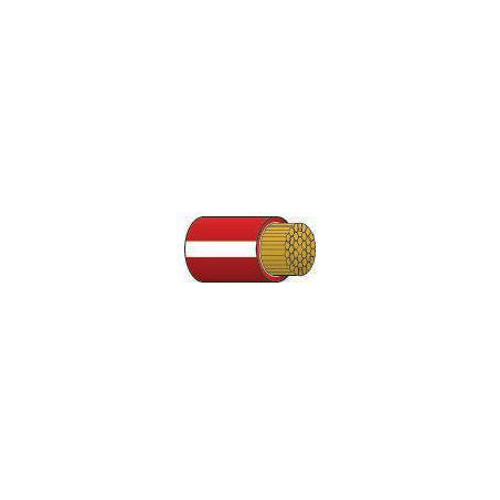 OEX Automotive Cable Single Core 3mm Red W/White Trace 100M Roll ACX0713L