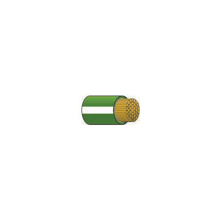 OEX Automotive Cable Single Core 3mm Green W/White Trace 30M Roll ACX0720