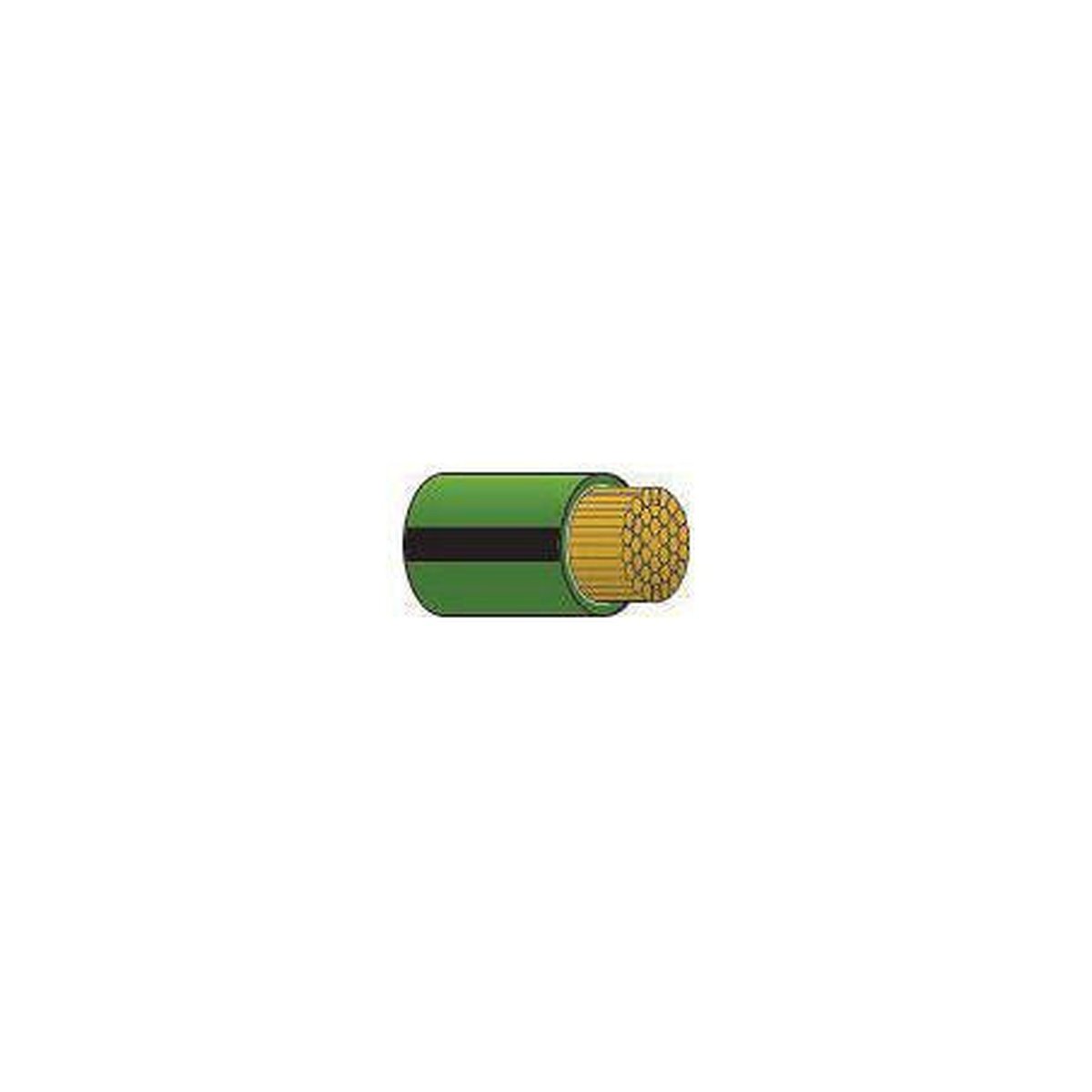 OEX Automotive Cable Single Core 4mm Green W/Black Trace 30M Roll ACX0748