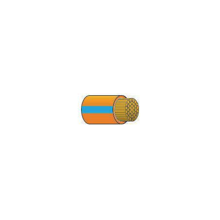 OEX Automotive Cable Single Core 4mm Orange W/Blue Trace 100M Roll ACX0749L