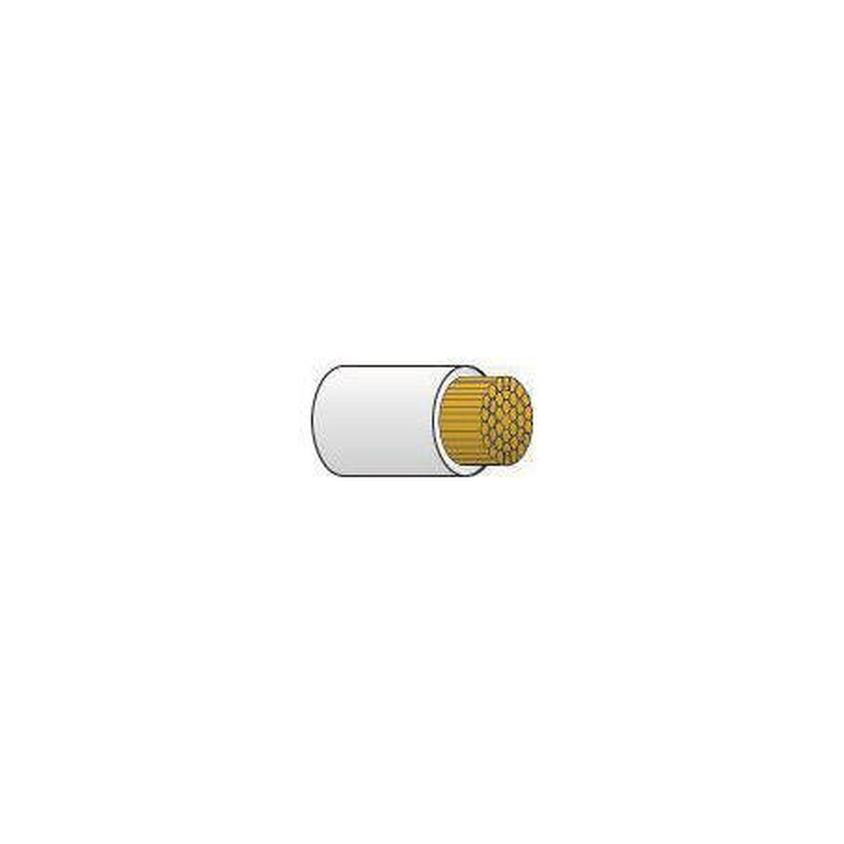 OEX Automotive Cable Single Core 5mm White 100M Roll ACX0753L