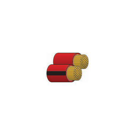 OEX Automotive Cable Twin Core 4mm Figure 8 Red W/Black Trace 100M Roll ACX0804L