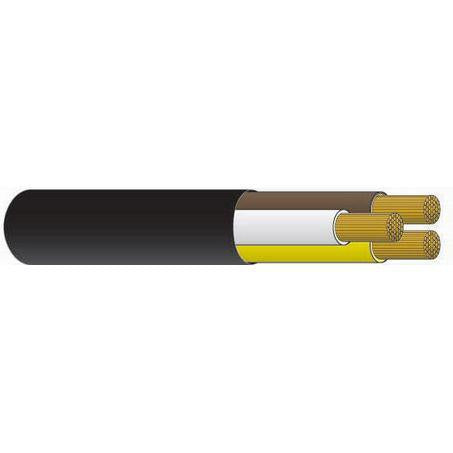 OEX Automotive Cable 3 Core 3mm Brown/White/Yellow W/Black Sheath 100M Roll ACX0812