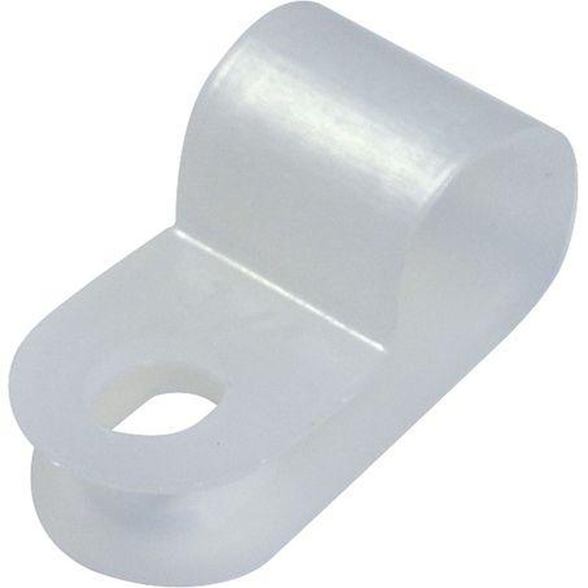 OEX P-Clip 7.4mm Nylon White 100 Pack ACX1301