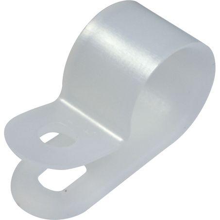 OEX P-Clip 13.5mm Nylon White 100 Pack ACX1303