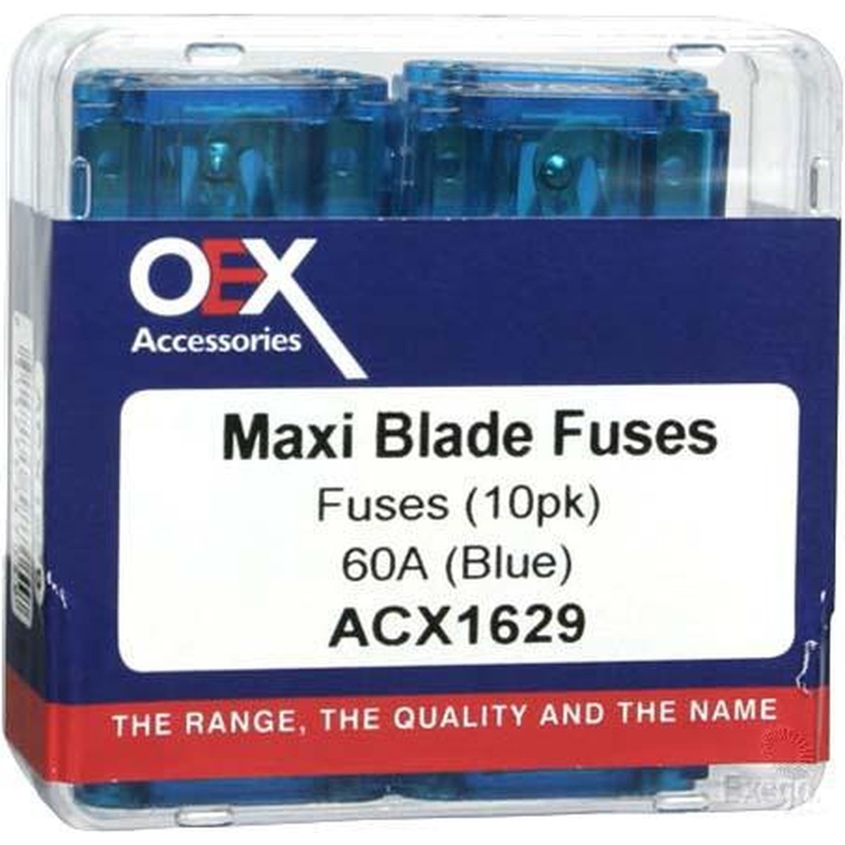OEX Fuse Maxi Blade 60A Blue (Pack of 10) ACX1629
