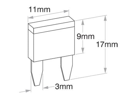 OEX Fuse Mini Blade 5A Tan (Pack of 100) ACX1651