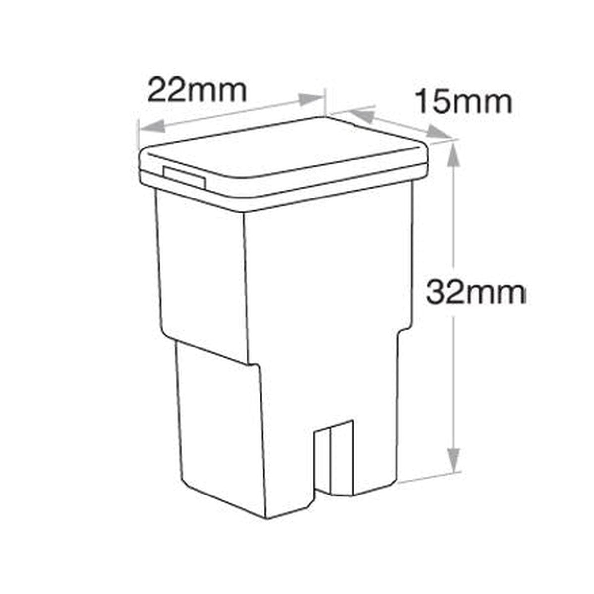 OEX Fusible Link Female 80A Black (Pack of 12) ACX1756