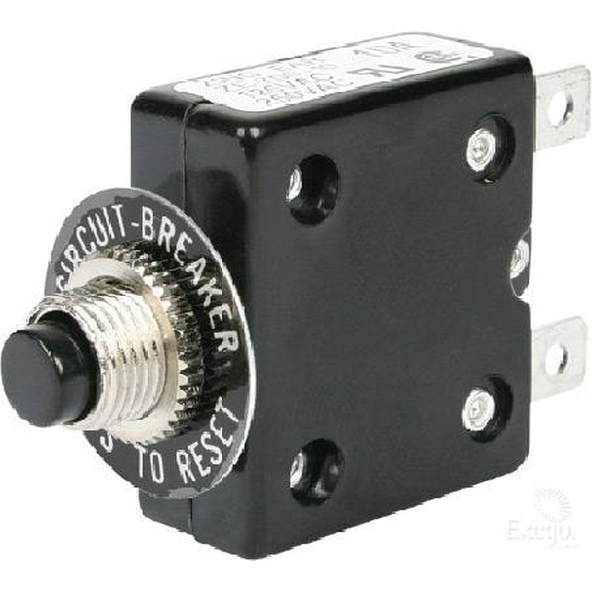 OEX Circuit Breaker Manual Reset 10A Push-On Terminal Connections ACX1924