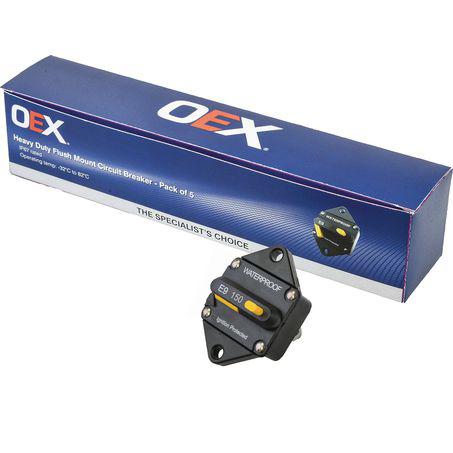 OEX Flush Mount Circuit Breaker Manual Reset 150A Box Of 5 ACX2067/5