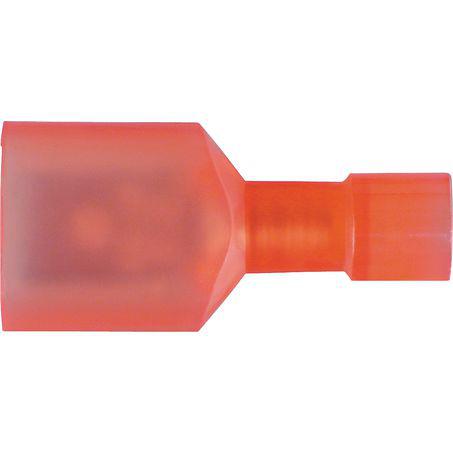 OEX Crimp Terminal Male Blade Red 6.3mm Polycarbonate (50 Pack) ACX3000