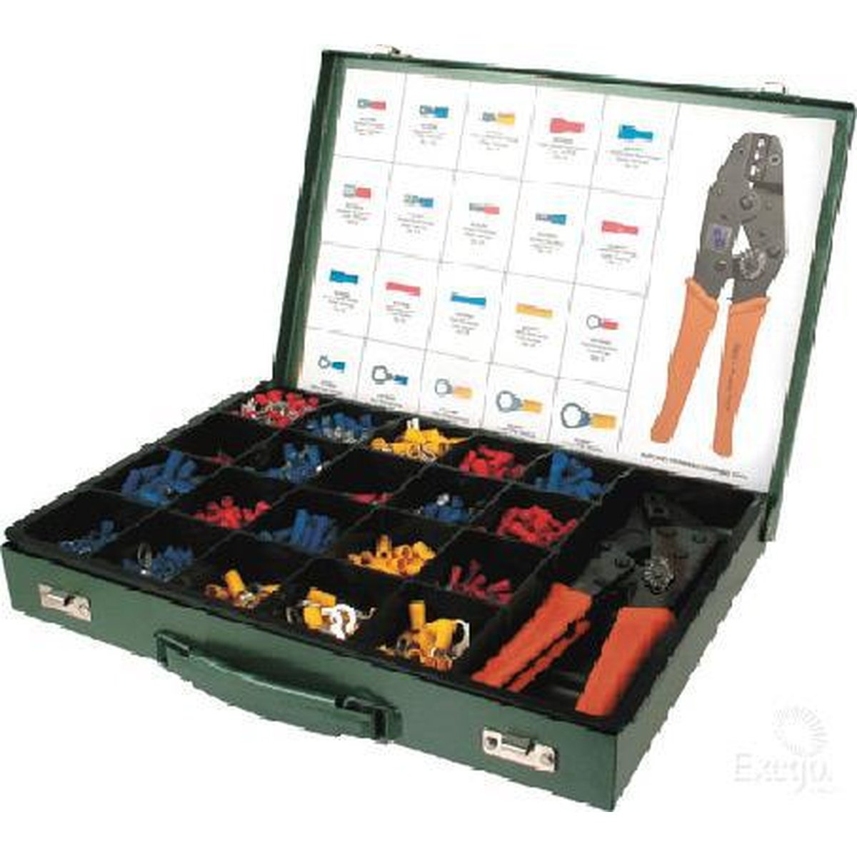 OEX Crimp Terminal Assortment Kit w/ Crimping Tool (1000 Pack) ACX3100