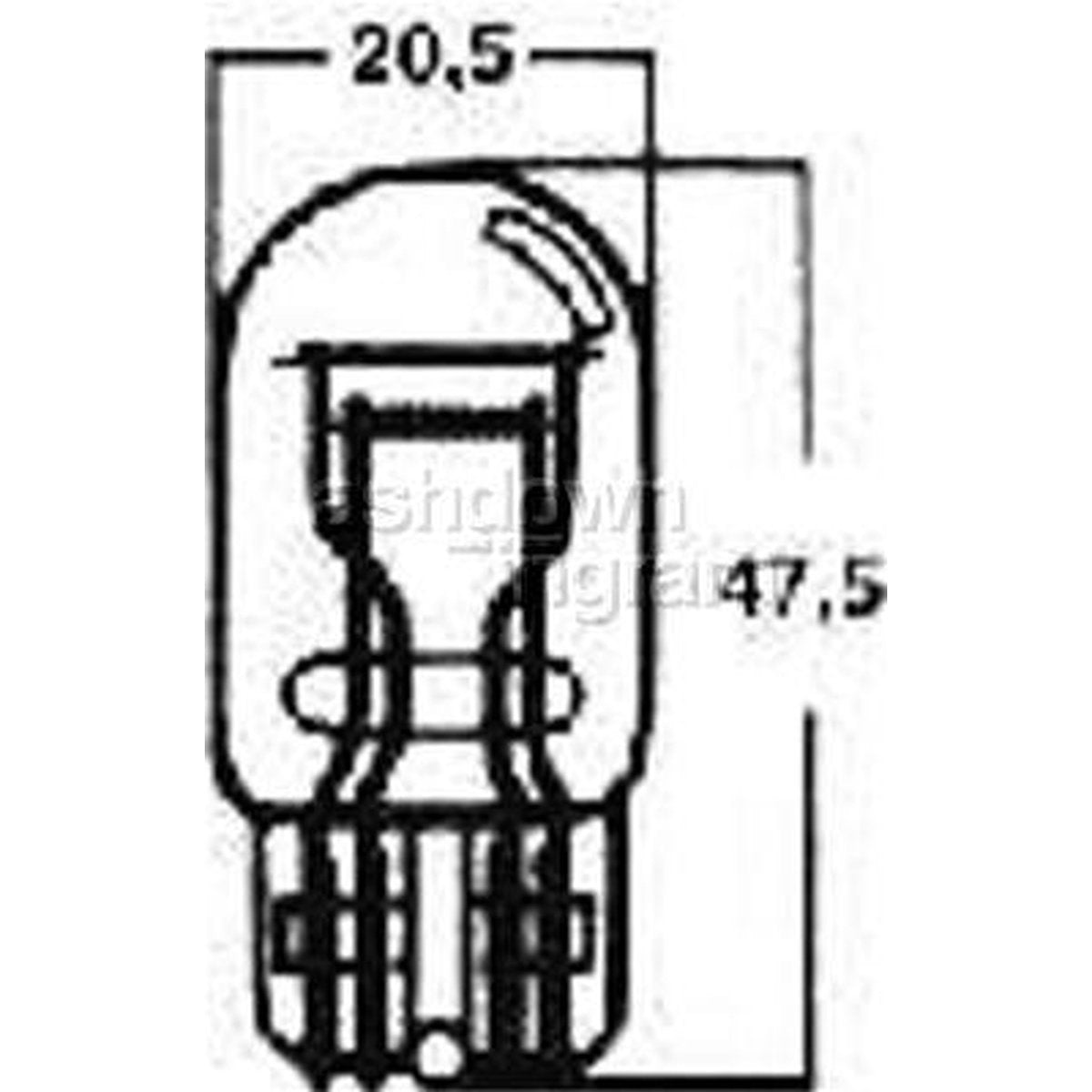 OEX Wedge Globe Standard 12V 21W