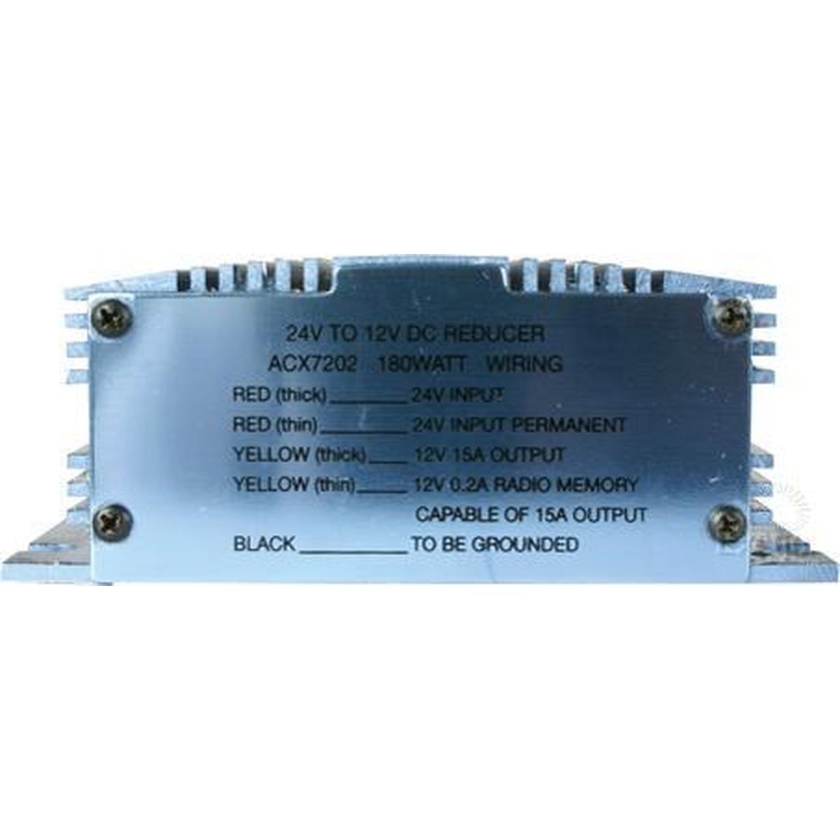 OEX Voltage Reducer 24V-12V Switch Mode Single Circuit 15A W/Memory Wire fits Radio ACX7202