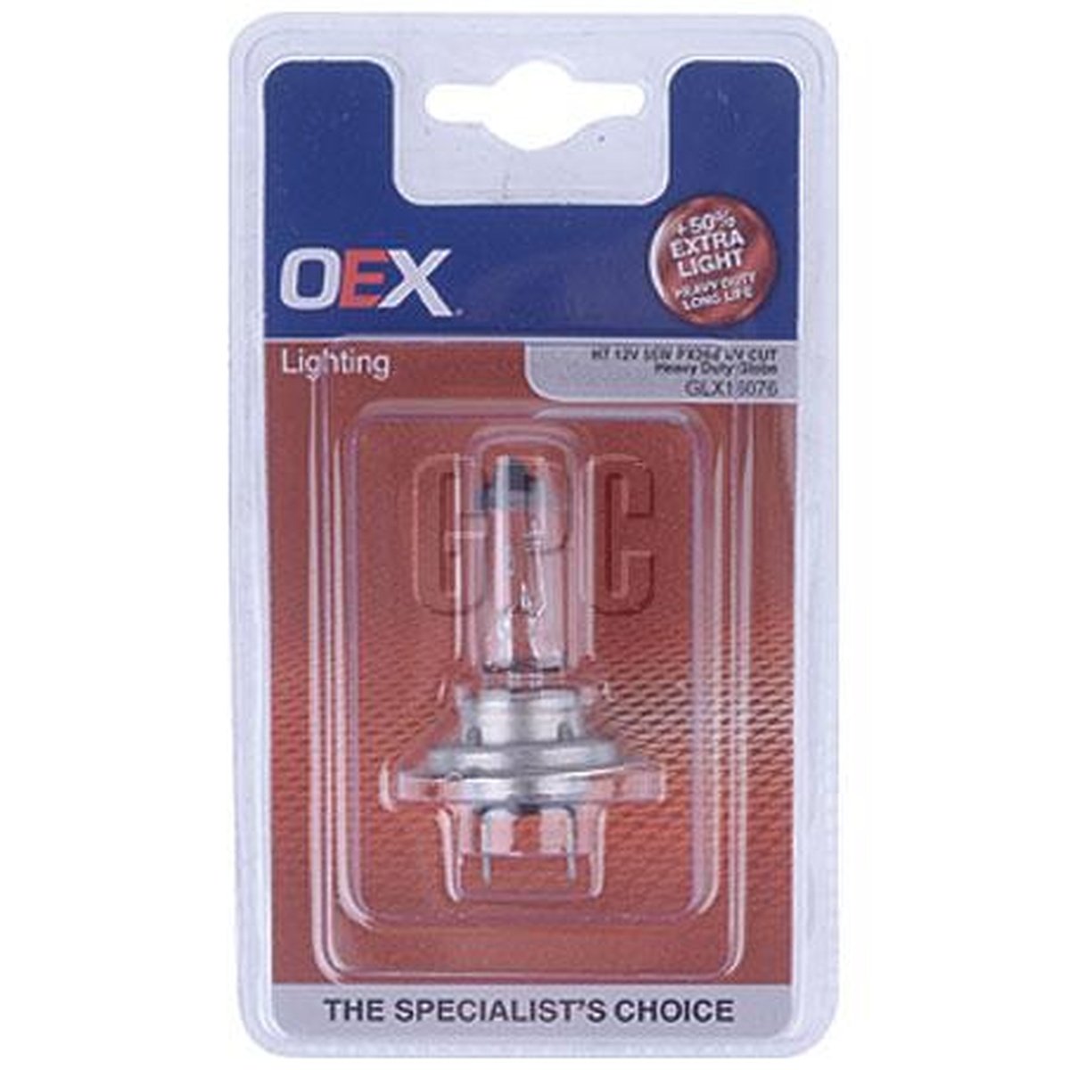OEX H7 Globe 12V 55W Heavy Duty +50 GLX16076