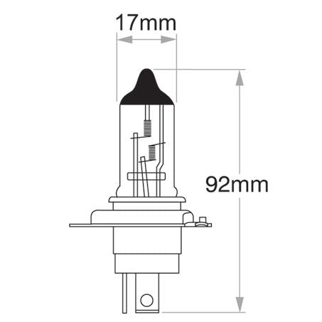OEX H4 Globe 24V 75/70W Heavy Duty GLX16624