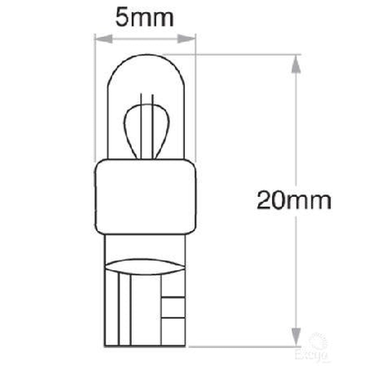 OEX Dash Panel Globe 12V 1.2W Standard (Pack of 10) GLX57060