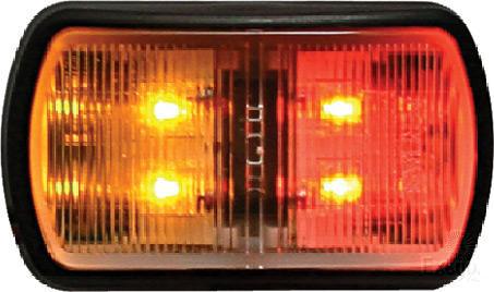 OEX Side Marker Light Red/Amber LED 9-33V ILX3001