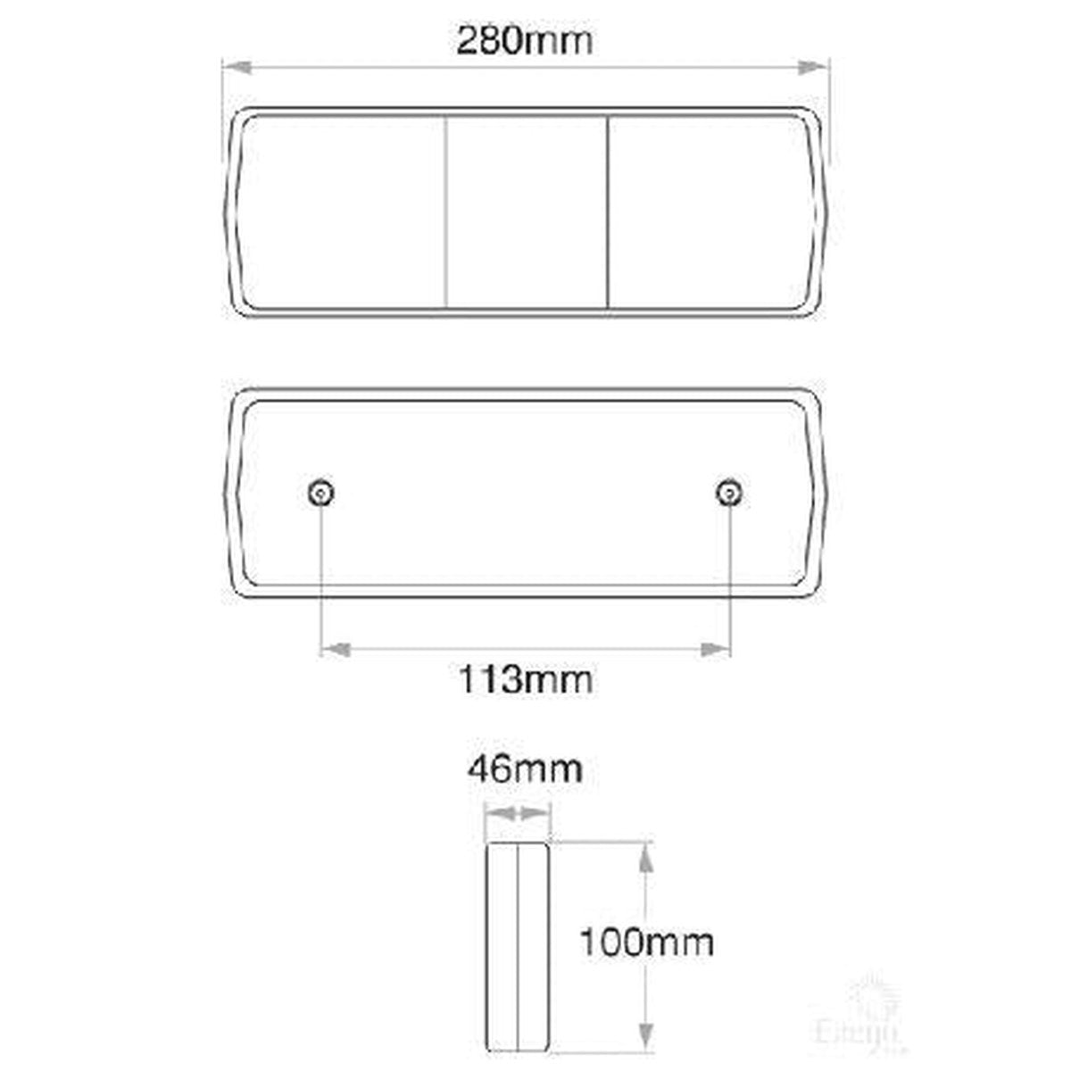 OEX Stop/Tail/Indicator Light LED 9-33V ILX4908
