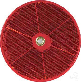 OEX Reflector Round Red 80mm (Pack of 10) LRX10803