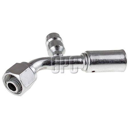 OEX Steel Fitting #8 fits Reduced Beadlock #8 45 Degree w/ R134a Port RSX1312-3
