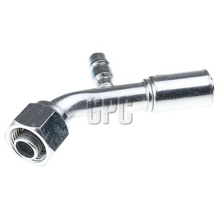 OEX Steel Fitting #10 fits Reduced Beadlock #10 45 Degree w/ R134a Port RSX1313-3