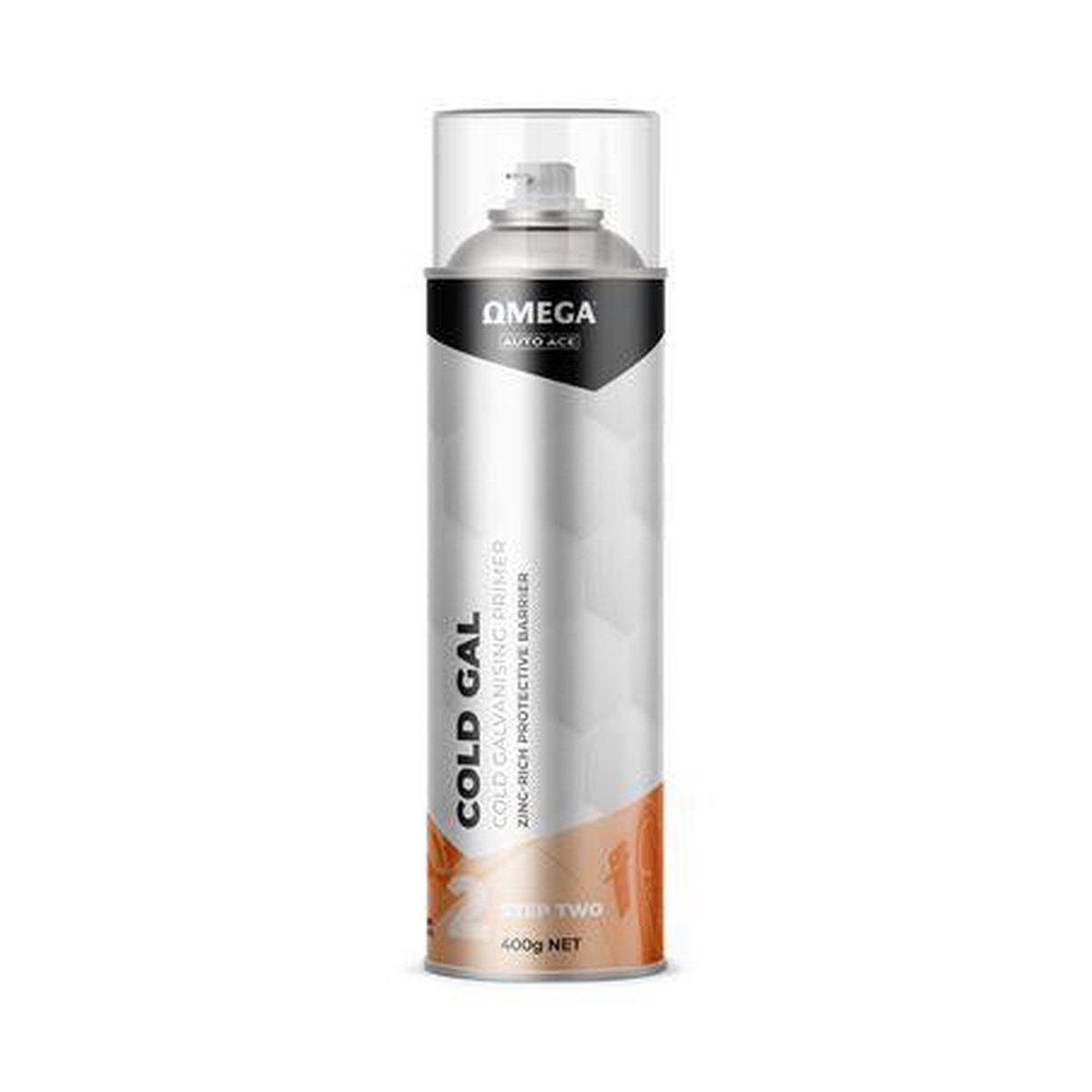Omega Cold Galvanising Primer Aerosol Spray 400g AA-CG400G