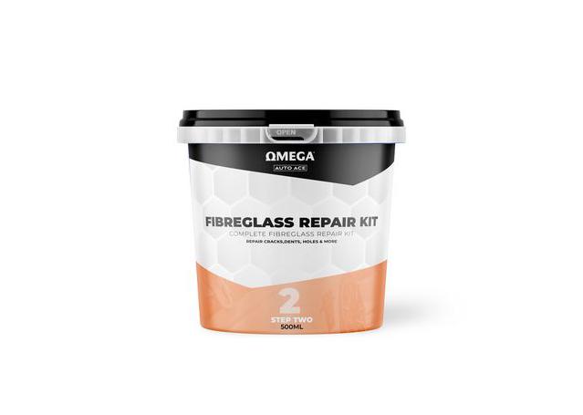 Omega Complete Fibreglass Repair Kit 500ml AA-FGR500ML