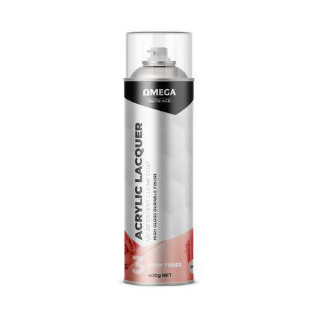 Omega 1K Clear Top Coat Aerosol Spray 400g AA-TCC400G