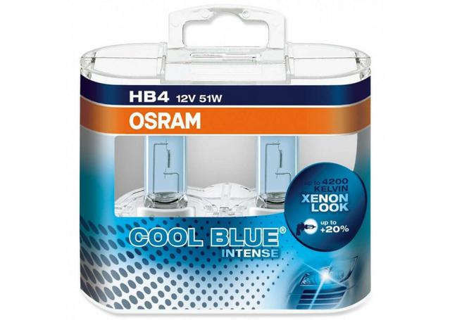 OSRAM HB4 Globe 12V 51W Cool Blue Intense 2 Pack