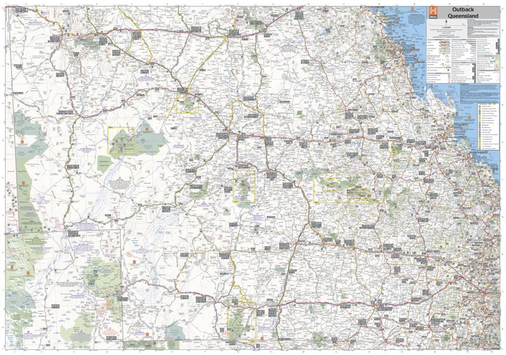 HEMA Maps Outback Queensland 5th Edition 97819226688