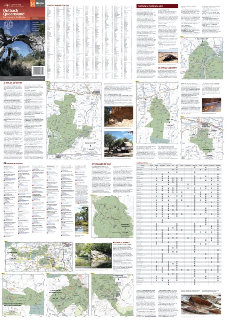 HEMA Maps Outback Queensland 5th Edition 97819226688