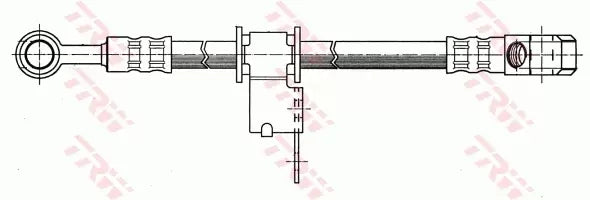 TRW Brake Hose PHD153