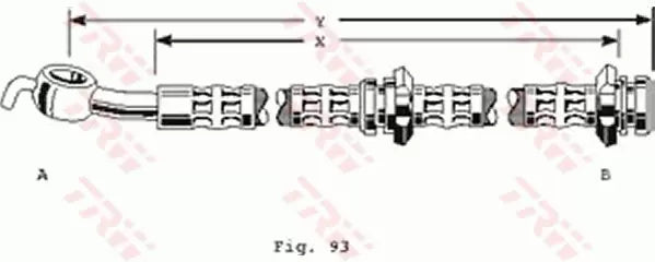 TRW Brake Hose PHD310